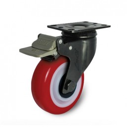 100mm Polyurethane (PU) Castor and Wheel 263URY100P01
